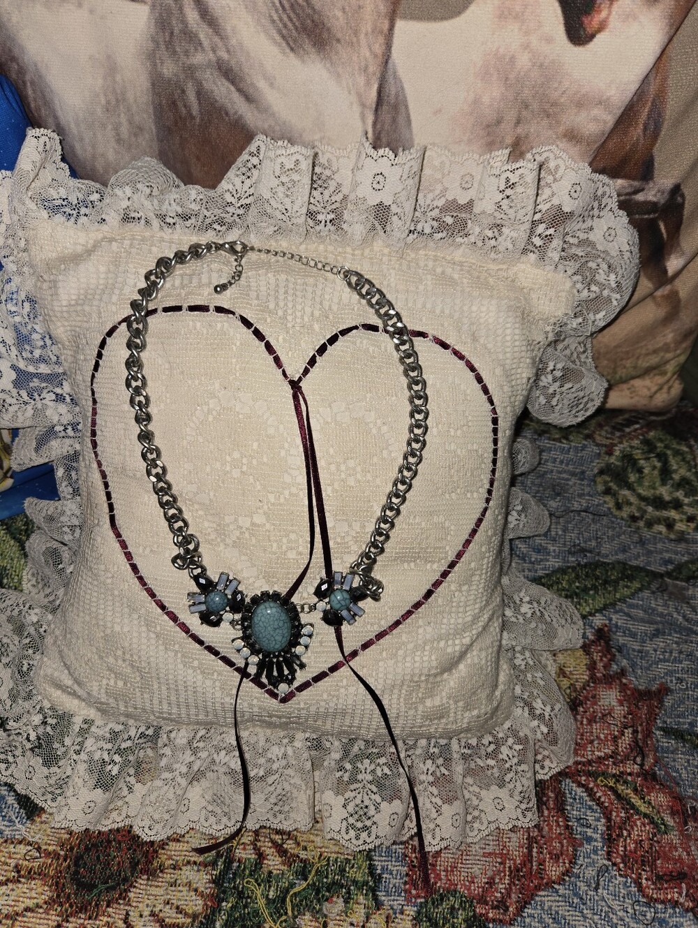 Turquoise Statement Necklace - Women Jewelry